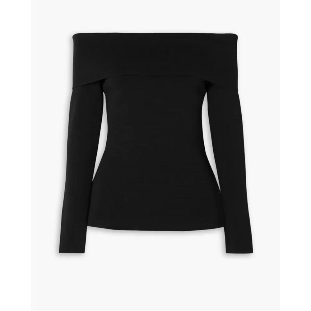 Proenza Schouler Black Off-Shoulder Top - Picture 1 of 7